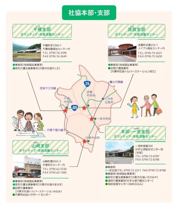 本部・支部紹介・地図